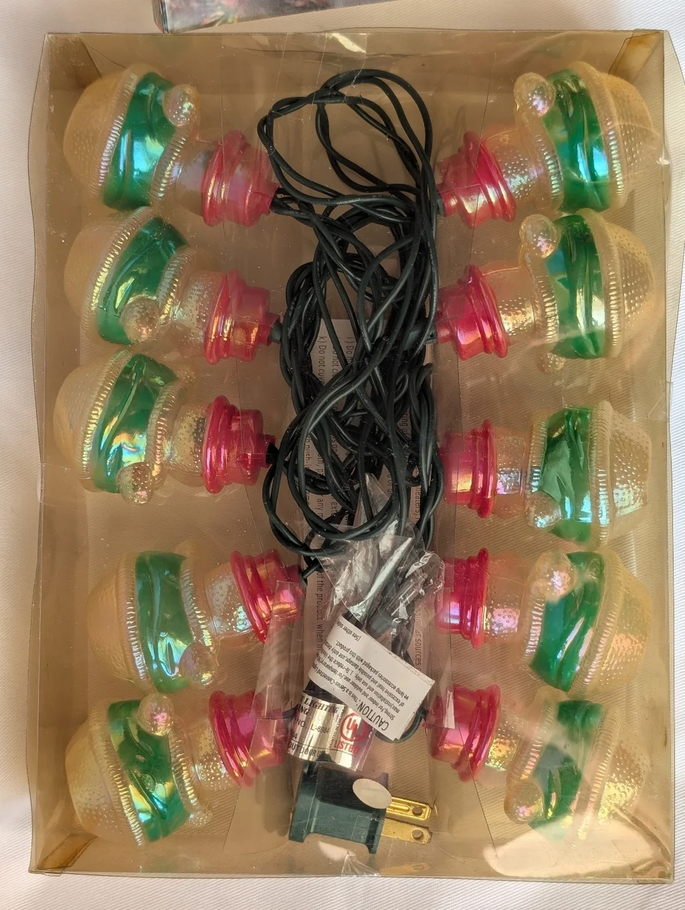 Vintage 10 Snowman Novelty Christmas String Lights – Indoor/Outdoor, Sealed
